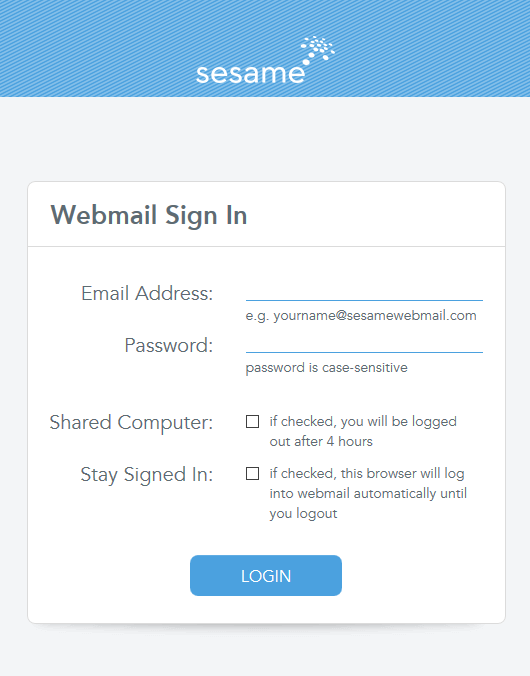 Webmail login